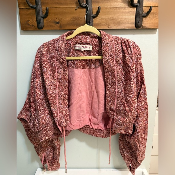Free People Rosalina Floral Jacket in XS Brown - Picture 2 of 7